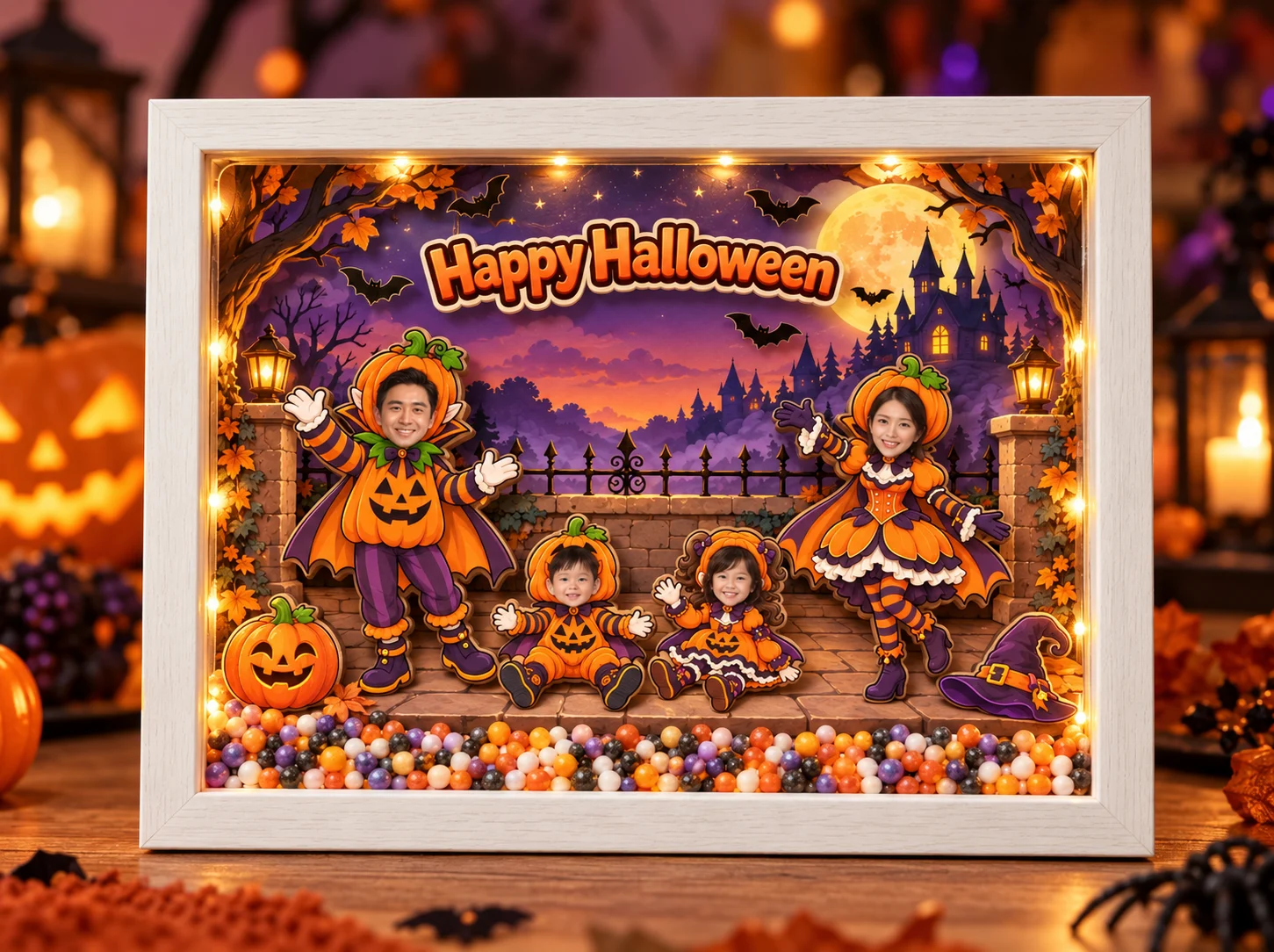 Khung ảnh Gia đình Lễ hội Halloween
