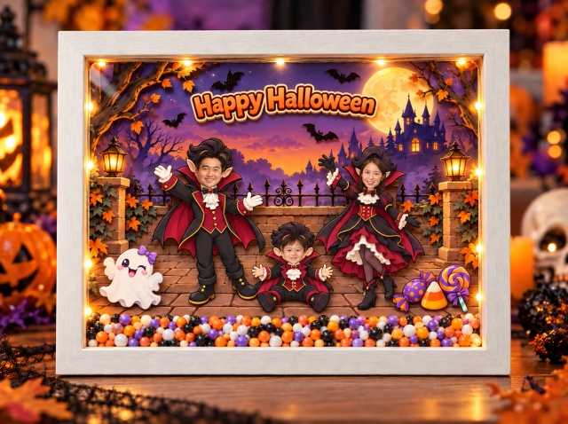 Khung ảnh Gia đình Lễ hội Halloween 2
