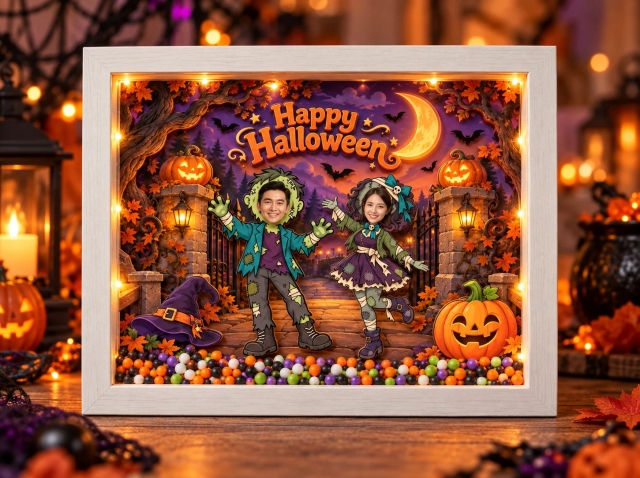 Khung ảnh Gia đình Lễ hội Halloween 3