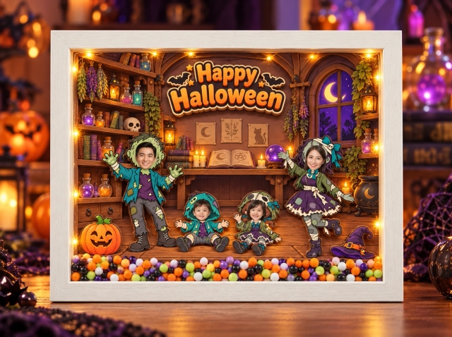 Khung ảnh Gia đình Lễ hội Halloween 5
